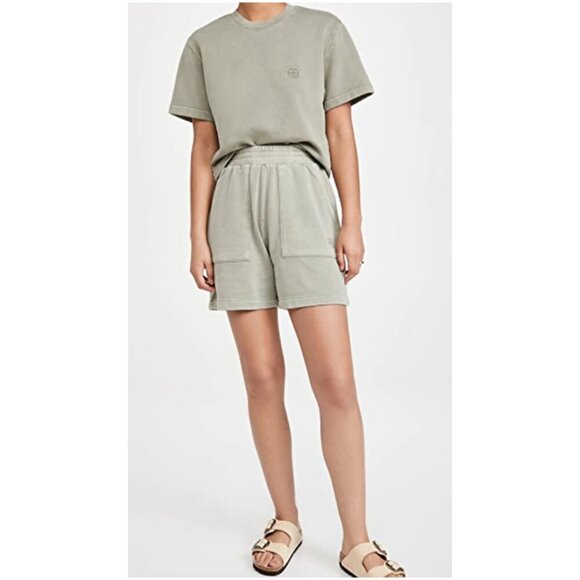 ANINE BING Kelsie Short in Green Khaki Size Small - Picture 2 of 10